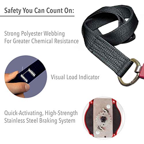Image of Miller by Honeywell MiniLite 11-Foot Personal Fall Limiter with Snap Hook /Swivel Shackle & Snap Hook, 310 lb. Capacity (FL11-8-Z7 /11FT)