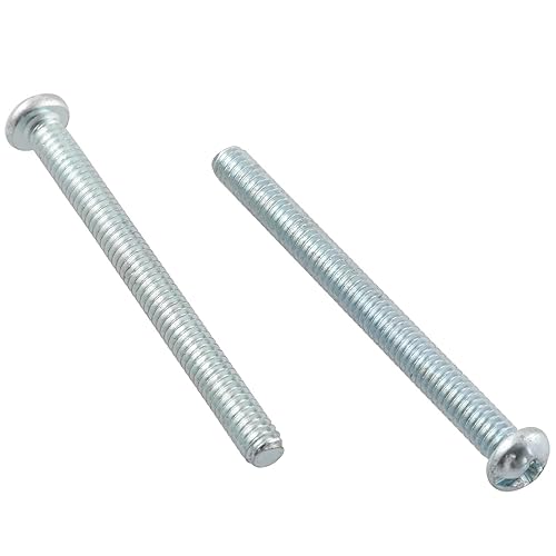 Miniatura 2 de TAODAN 50 tornillos Phillips de cabeza redonda galvanizada de 8-32 x 1-34 pulgadas