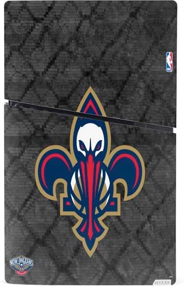 Skinit Decal Gaming Skin Compatible with PS5 Slim Digital Edition Bundle - Officially Licensed NBA New Orleans Pelicans Dark Rust Design
