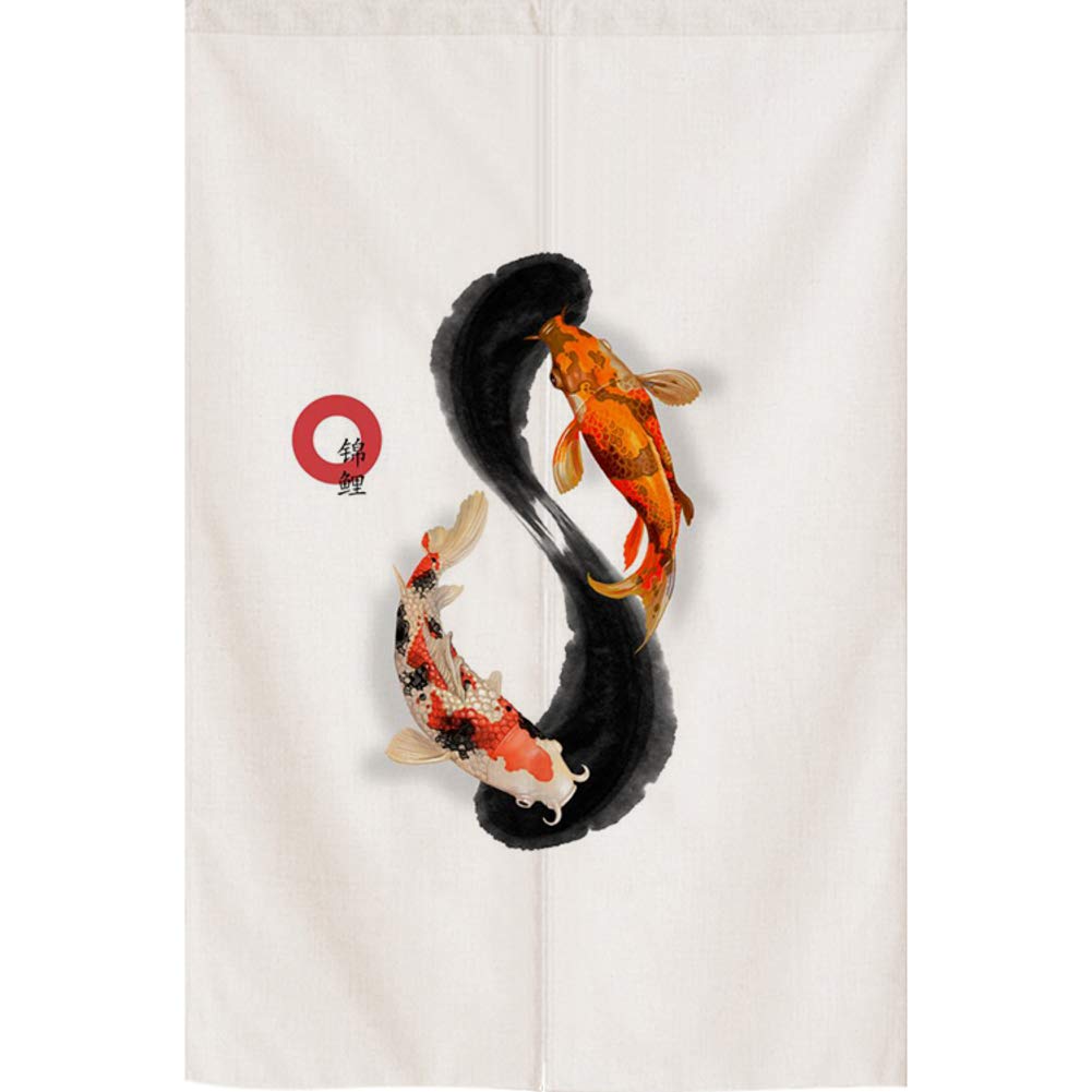 Rideau de porte de noren japonais tapisserie murale suspendus 90x65cm