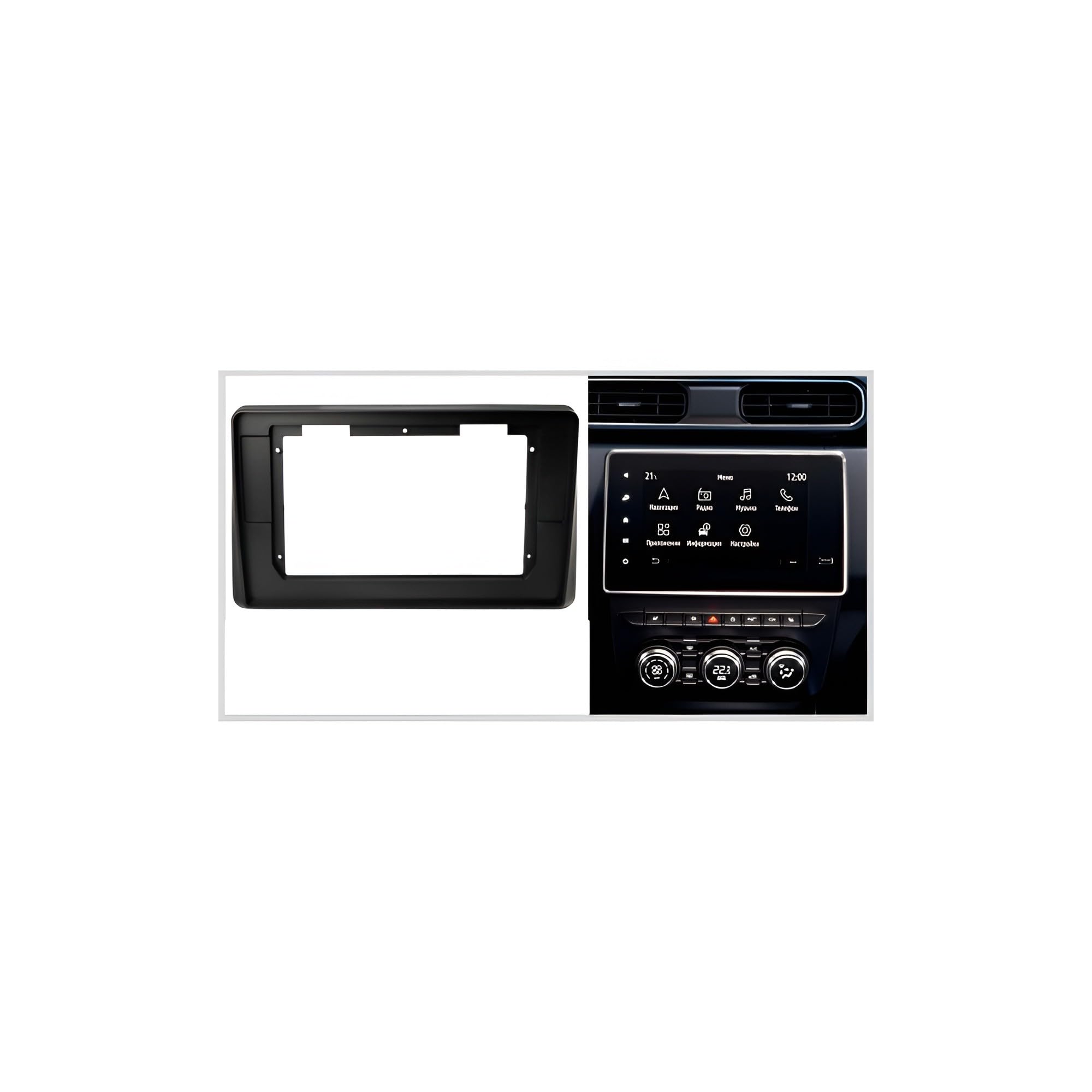 Cadre Radio Voiture Cadre Autoradio 10,1 Pouces Pour Dacia Duster 2 Renault Arkana 2019-2021 - Kit Montage Tableau De Bord Kit Montage Autoradio