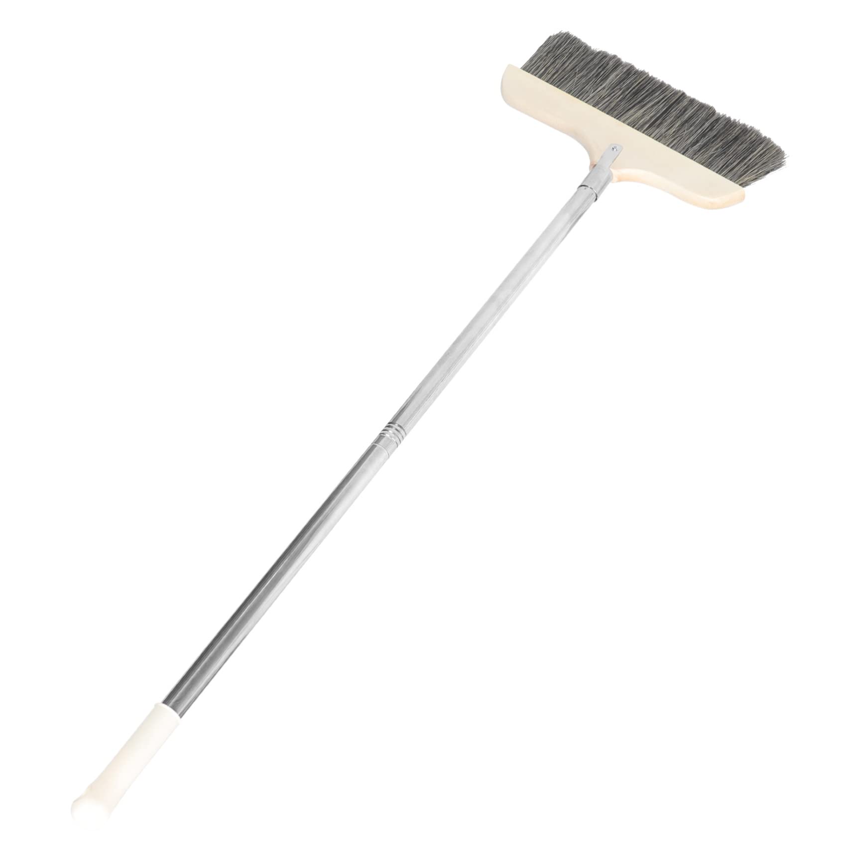 FOMIYES Stainless Steel Pole Indoor Dust Broom Soft Bristle Floor Cleaning Brush with Long Handle