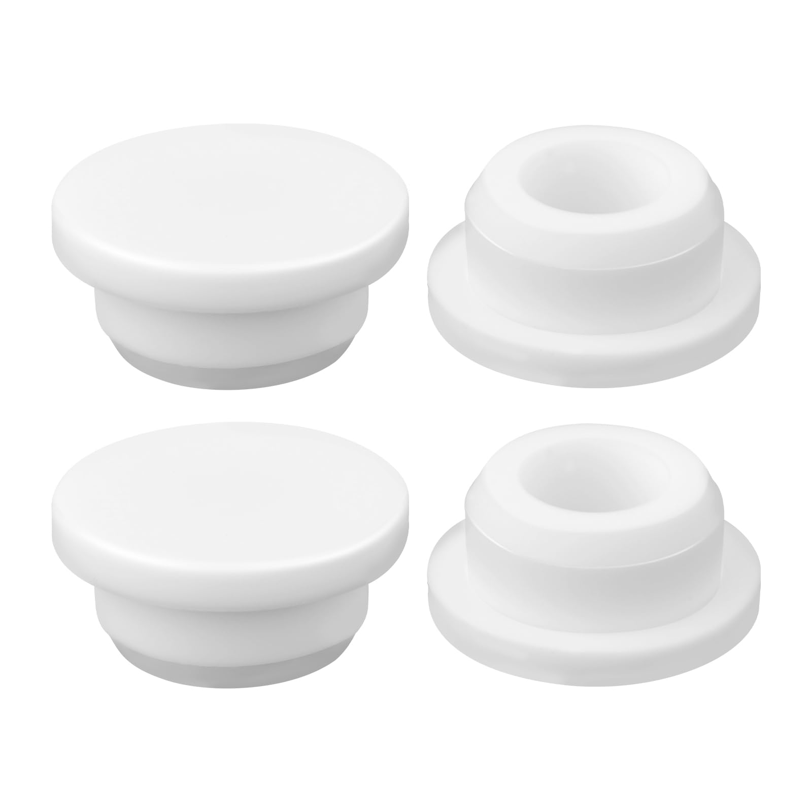 Gosknor 4uds Tapa de Desbordamiento Lavabo, Cocina Baño Tapa Lavabo Baño Goma Redonda Bathroom Sink Overflow Caps Tapón de Inserción para Uso Doméstico