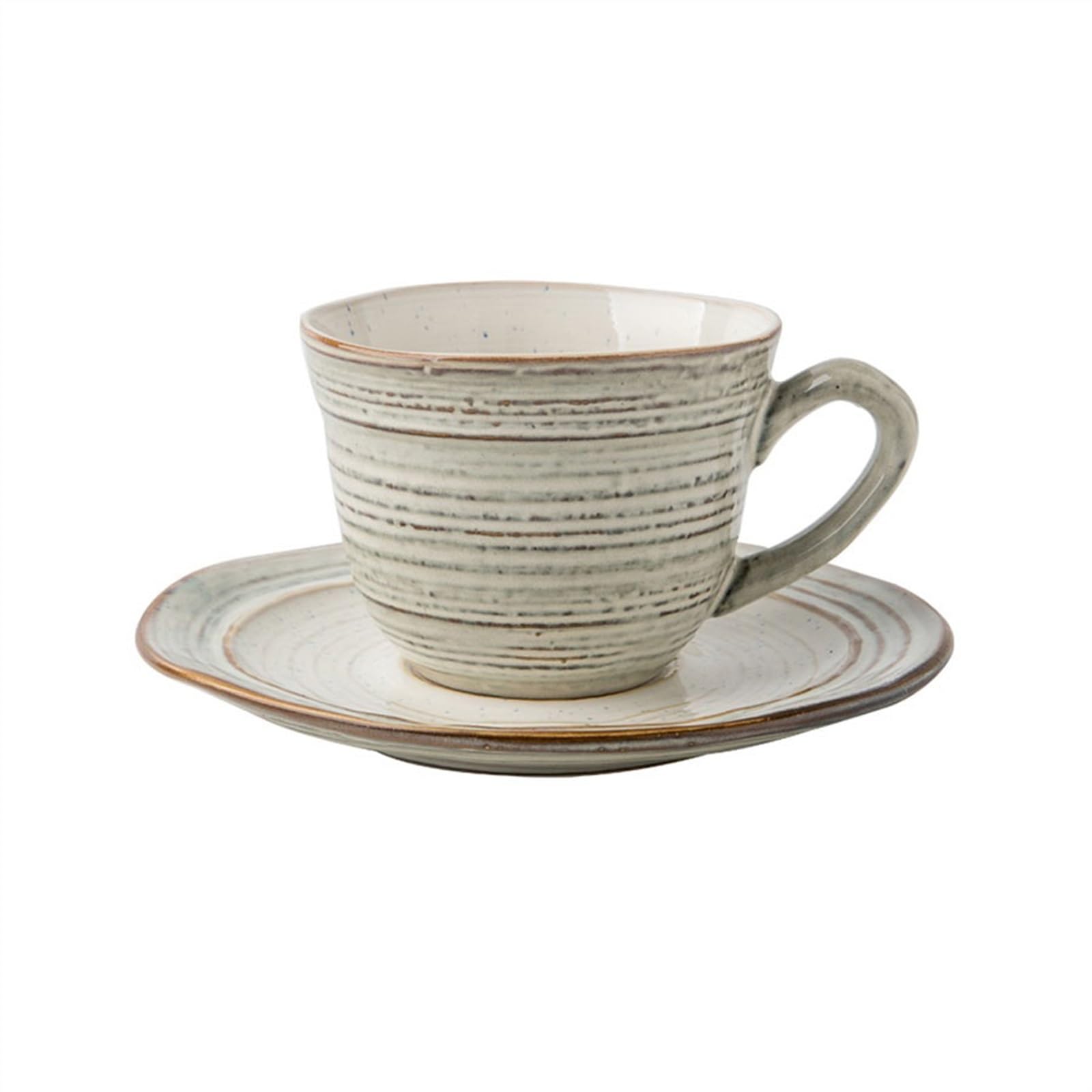 Zestaw filiżanek do herbaty i spodków, filiżanki do herbaty vintage ceramiczny kubek wyciągany kubek do kawy 175 ml delikatna popołudniowa filiżanka do herbaty filiżanka do kawy spodek zestaw