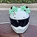 2 Pack Cat Ear Motorcycle Helmet Accessories Self Adhesive Motorcycle Helmet Accessories Cat Ear para Moto Decorations Balaclava Ski Mask Light Green