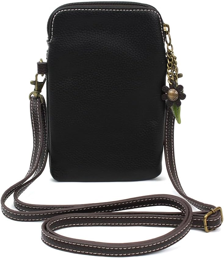 CHALA Bird Collection Cell Phone Crossbody Purse-Women PU Leather/Canvas Multicolor Handbag with Adjustable Strap