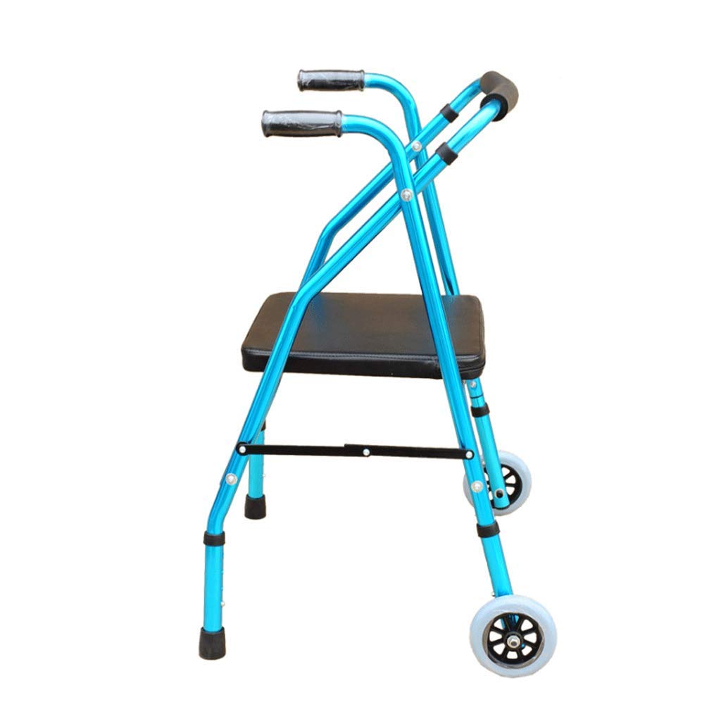 Mobility Walker Dwukołowy dom opieki Składana rama do chodzenia Niepełnosprawny ręczny pomoc ，Chodziki