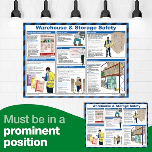 Image of Warehouse & Storage Safety A2 Poster, Laminated