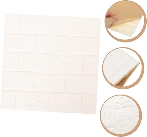 Miniatura 4 de Zerodeko Panel de pared 3D, 12 unidades, calcomanías de pared 3D, azulejos de pared para cocina, ladrillo de imitación de fondo, calcomanías de