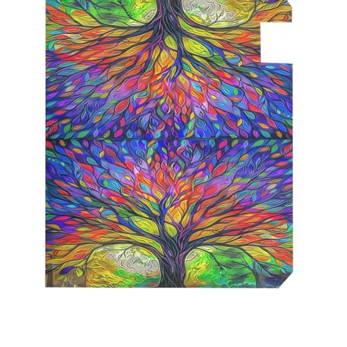 image for Wamika Rainbow Tree of Life Mailbox Cover Colorful Forest Tree Mailbox