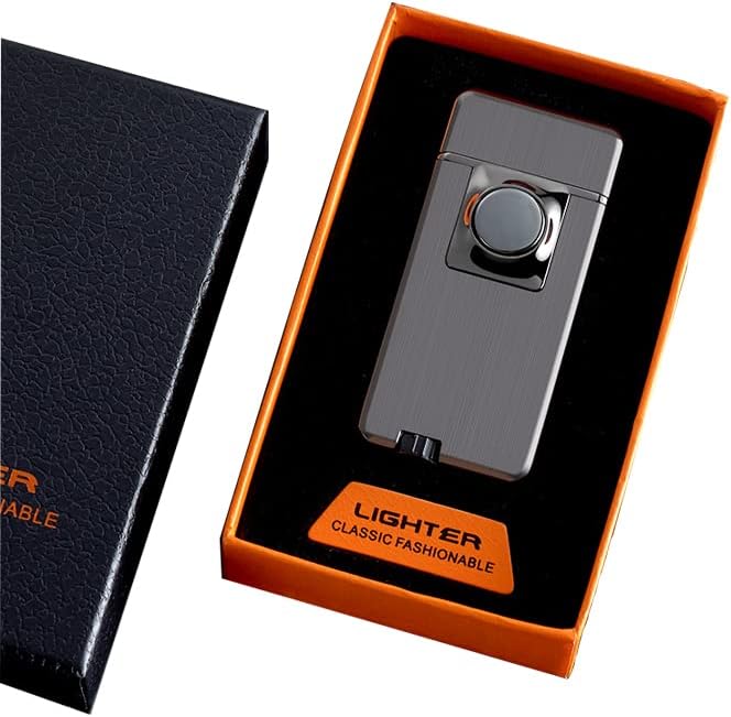 Miniatura 7 de Encendedor de cigarrillos de doble llama suave y antorcha 2 en 1, encendedor de puros, combustible de butano, recargable, bueno para regalo de pipa