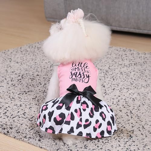 Image of CuteBone Dog Mesh Dress Puppy Sundress Pet Outfit Summer Fashion for Small Dogs Girl Cat Clothes