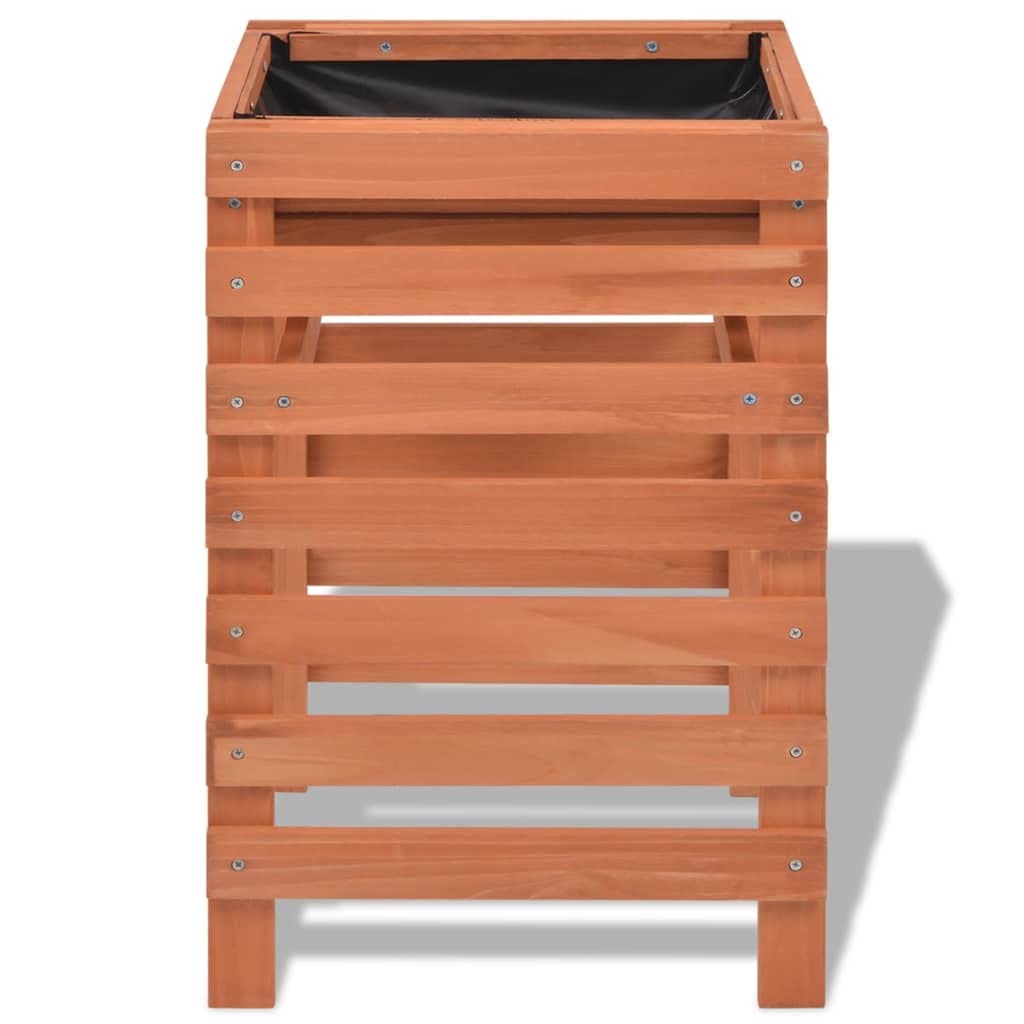 Homogen Macetero de madera maciza de abeto 38 x 36 x 60 cm con espacio de almacenamiento, ideal como maceta, macetero, jardinera para balcón, jardín, terraza y uso en interiores