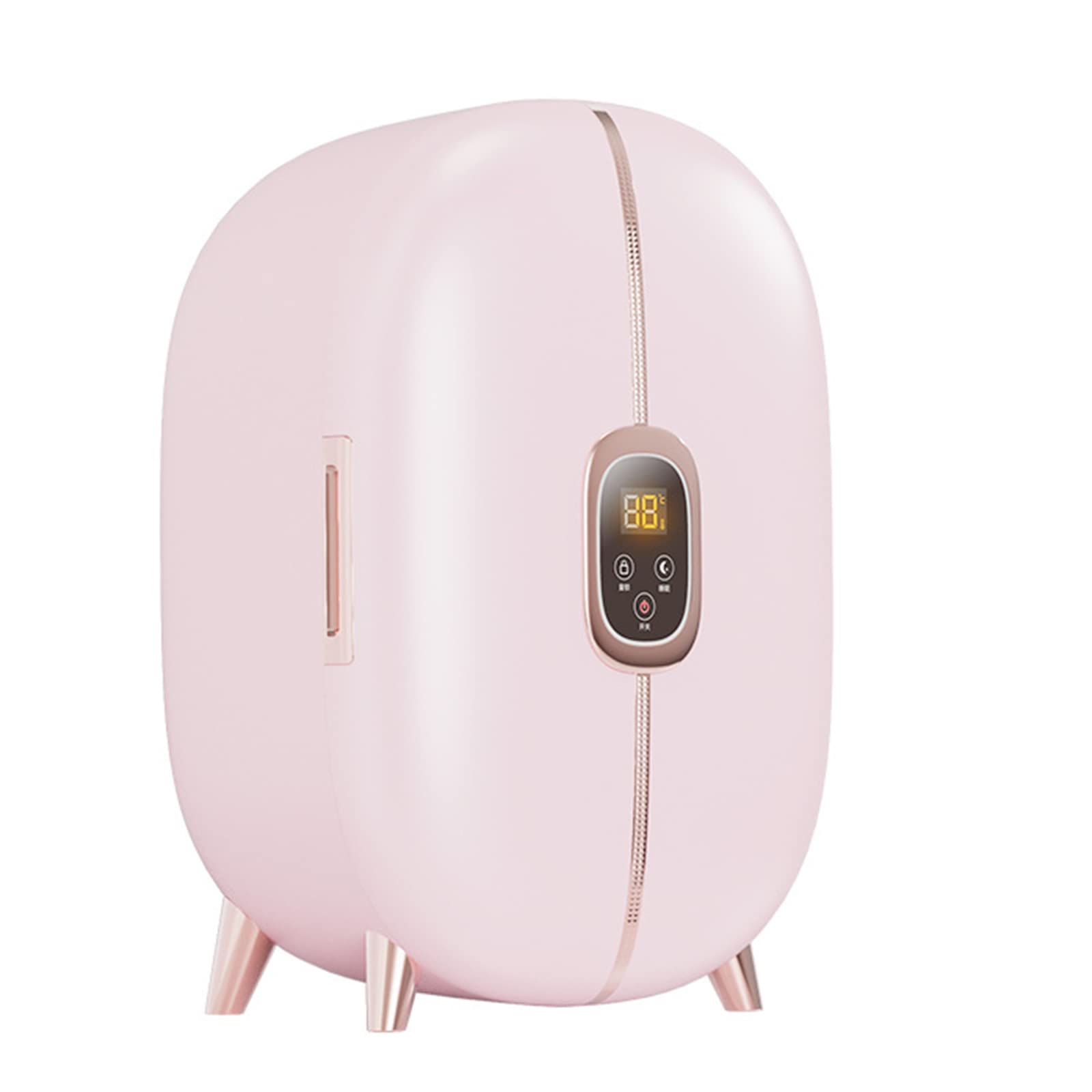 Mini réfrigérateur portable pour cosmétiques et bureau avec lumière LED