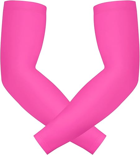 Miniatura 10 de HDE Paquete de 2 mangas de compresión de brazo para niños, manga de tiro de baloncesto, deportes juveniles, béisbol, sóftbol