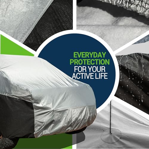 Image of Season Guard Ultimate Plus Truck Cover,100% Waterproof Aluminium with Cotton Fleece and Breathable Fabric with Two Extra 19.6ft Windproof Tie Down Straps,Fits Truck up to 240 inch