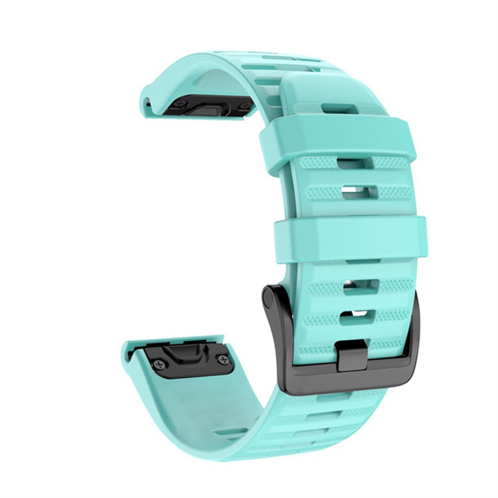 CZKE For Garmin Fenix 6S 6 6X Pro 5S 5 5X Plus Easy fit Silicone watchband Quick Release 20 22 26mm for Fenix 3HR fashion wrist strap (Color : Mint Green, Size : 22mm Fenix 5 6 Pro) — image 1