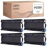 LEMERO PC501 Compatible with Brother PC-501 PC 501 PPF Print Fax Cartridge for Brother Fax 575...