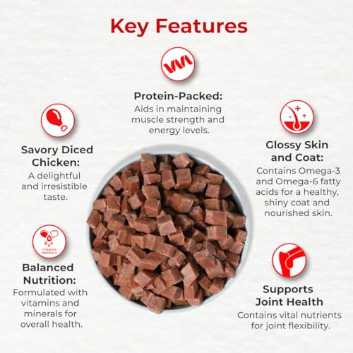 Image of Drools Puppy & Adult Diced Dog Treats 70g | Real Chicken Flavour | Rich in Protein | No Artificial Preservatives | Best for Training & Bonding