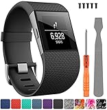 For Fitbit Surge Bands, TreasureMax Adjustable Replacement Accessories Straps for Fitbit Surge Watch Fitness Tracker WatchBand Wristband