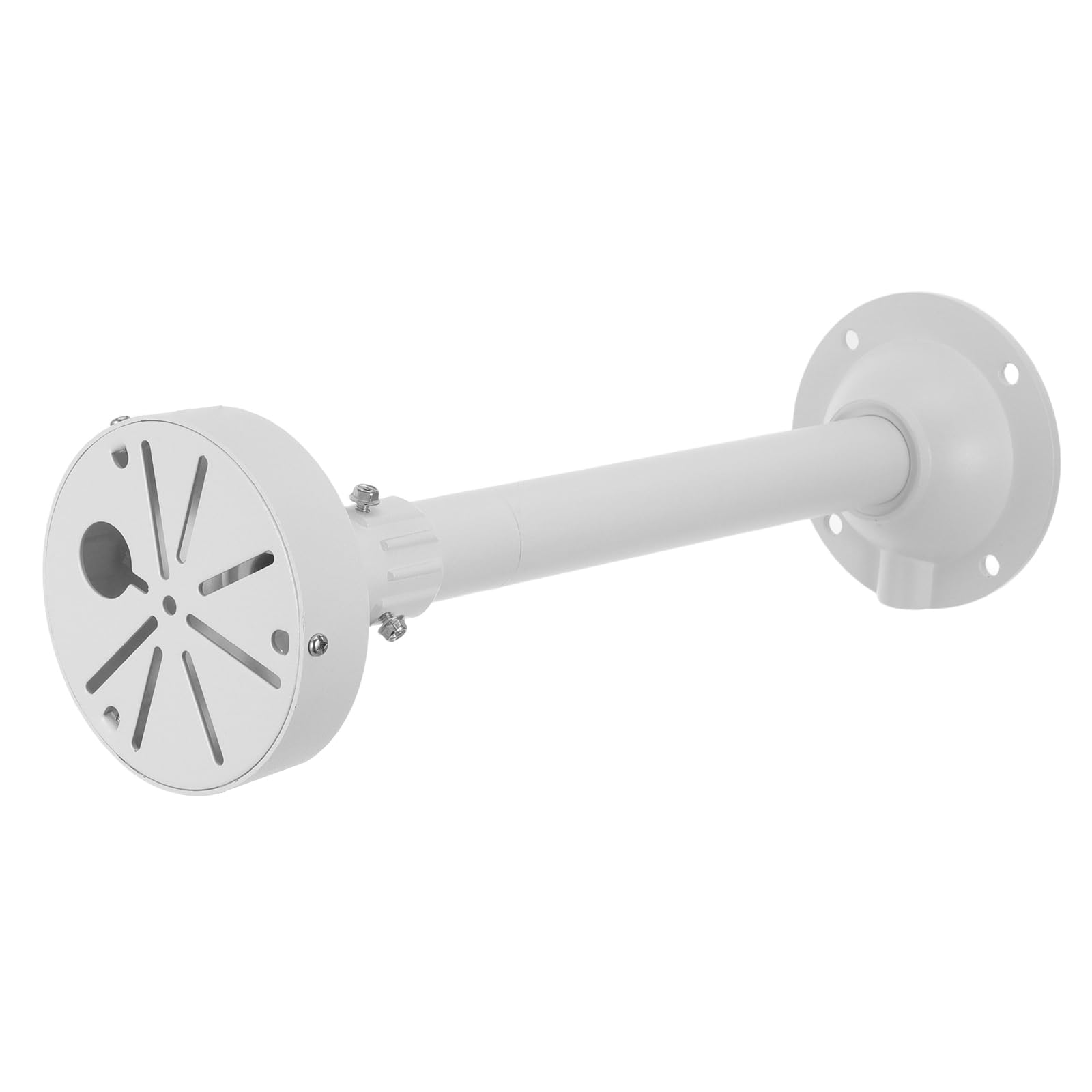 Support Mural pour Caméra Dôme de Sécurité Ajustable en Alliage D'aluminium Design Télescopique pour Installation CCTV Intérieure et Extérieure Blanc