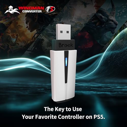 Image of Brook Wingman P5 - PS5 PS4 PC Controller Converter with Wireless and Wired Support Vibration Six-Axis Motion Turbo Macro Remap via Converter Center Software (Exclusive Version)