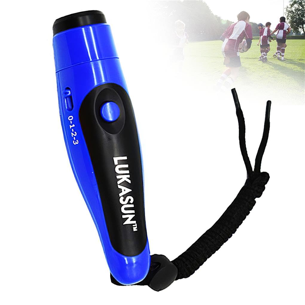 Lot de 10 sifflets électroniques à décibels à haut décibels - Outil d'entraînement à trois tons - Collection sonore - Rechargeables - Fournitures d'avertissement rapide et sain