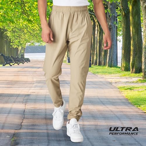 Ultra Performance Men's Athletic Jogger Pants – Stretch Nylon Gym Pants, Active Workout Joggers with Pockets for Men4