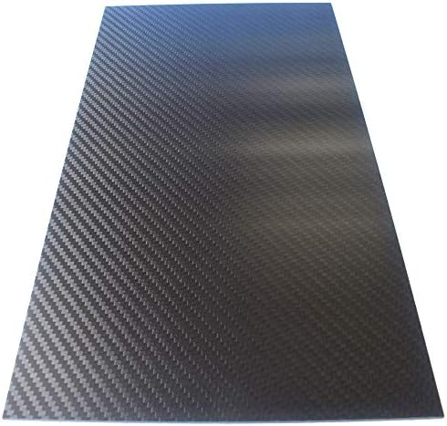 BAIWANLIN Carbon Fiber Laminate Sheet Composite Material Twill Matte450mm×450mmthickness0.5mm1mm1.5mm2mm2.5mm3mm3.5mm4mm5mm,2.5mm*450mm*450mm