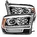 AlphaRex USA 880522 LUXX Series LED Projector Headlights fits Dodge Ram 1500