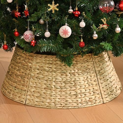 27in-Christmas-Tree-Collar-Handcrafted-Woven-Farmhouse-Xmas-Tree-Ring-Natural-Woven-Rustic-Tree-Skirt-Christmas-Tree-Basket-Base-Cover-for-Artificial-Christmas-Tree-DecorationNatural