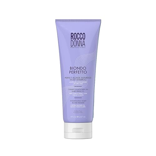 Rocco Donna Violet Champú Biondo Perfetto para rubios y grises, 8 onzas