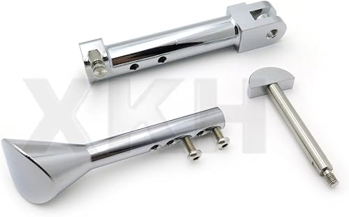 Miniatura 8 de XKH - Soporte lateral ajustable CNC cromado compatible con Star Vmax V-Max 2009-2014 [B07512M882]