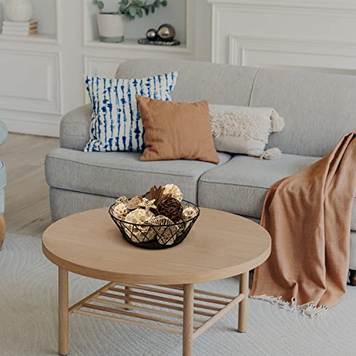 Blue Donuts Decorative Balls For Bowls Â€“ Decorative Balls For Centerpiece Bowl Fillers, Assorted Rattan Wicker Balls Orb Grapevine Ball, Vase Fillers #TOP4