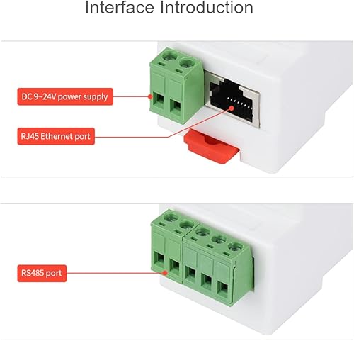 Miniatura 8 de waveshare RJ45 al módulo Ethernet RS485, transmisión transparente bidireccional, soporte de puerta de enlace Modbus, modos de comunicación multi