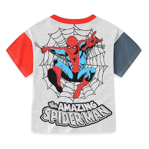 Image of Marvel Spider-Man Boys Short Sleeve T-Shirt and Shorts Set for Big Kids