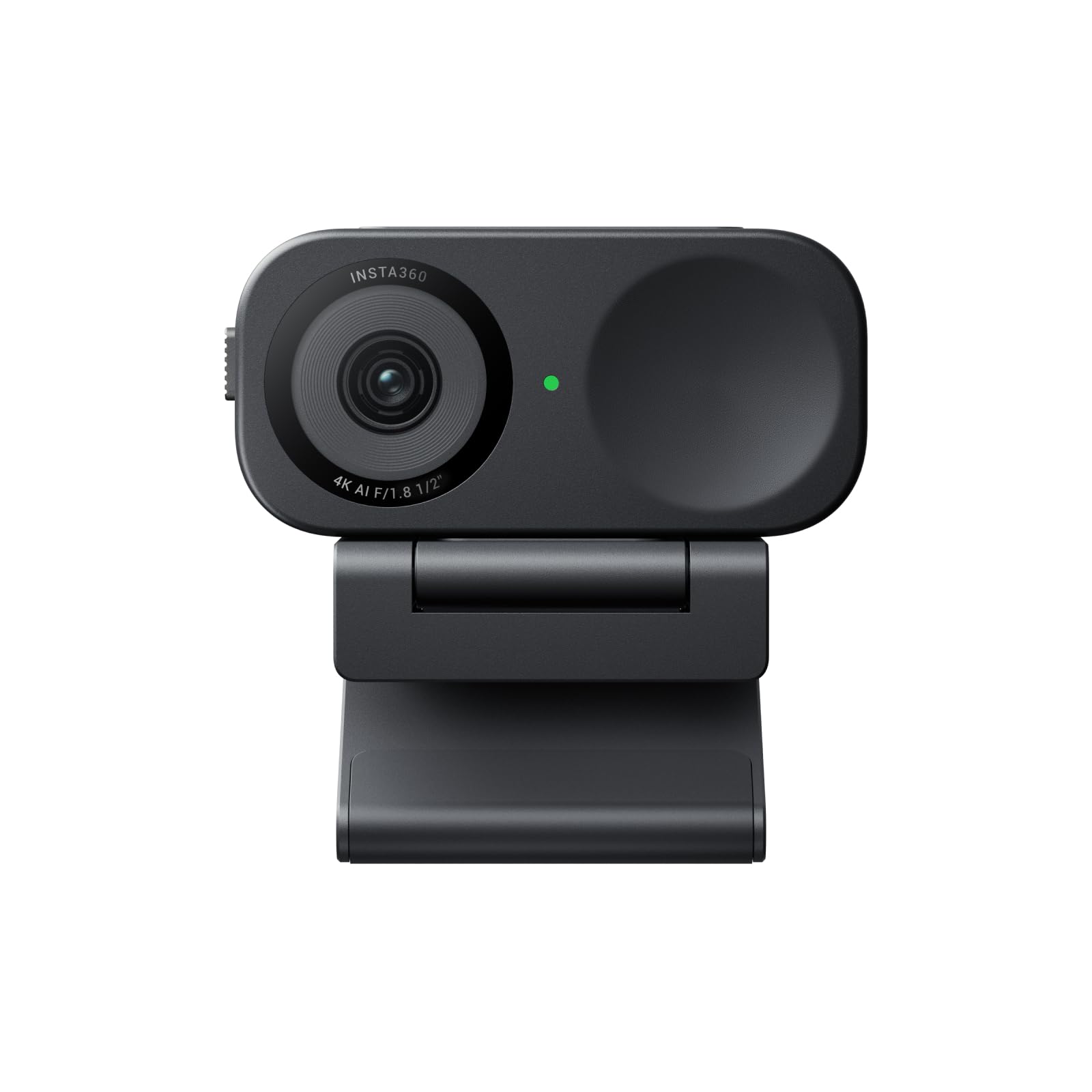 Insta360 Link 2C Nero, Webcam 4K PC Mac, Auto inquadratura, Sensore da 1/2", Mic di cancellazione del rumore IA, Controllo gestuale per lo streaming, Videochiamate, Gaming, Pack Standard