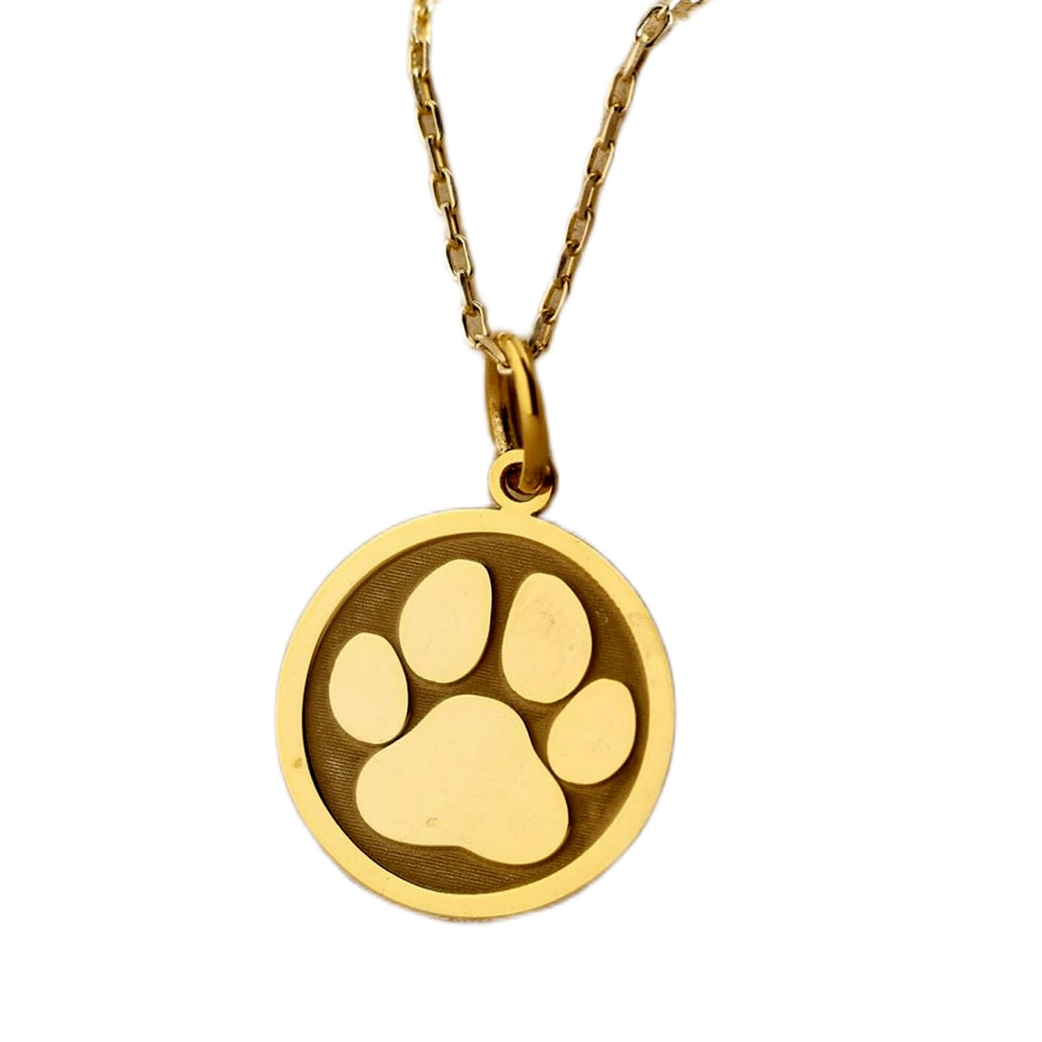 Collier pendentif patte de chien au quotidien | Chaîne câble 45 cm style minimaliste