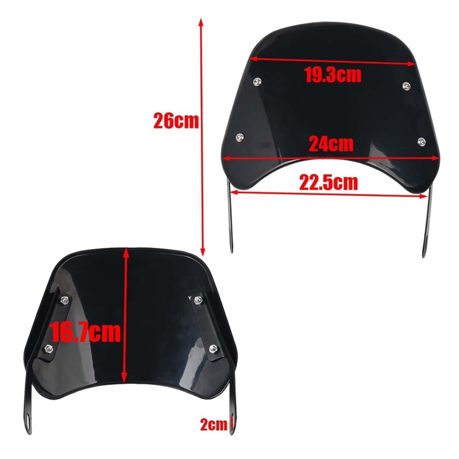 Deflettore Vento Parabrezza Universale Per Moto Deflettore Antive-nto Faro Rotondo Per Yam&aha XSR Per Triumph Deflettori