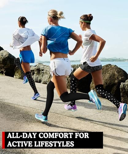 Image of Compression Socks for Women & Men(1 /3 /7 /8 PACK) - Best for Running,Medical,Nurse,Travel,Cycling-20-30mmHg