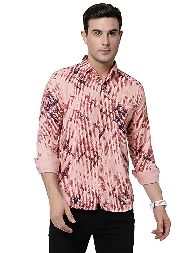Image of ELYYORK Adwyn Peter Men's Cotton Printed Regular Fit Casual Shirt |Full Sleeve Shirt for men|shirt for men|men's shirt