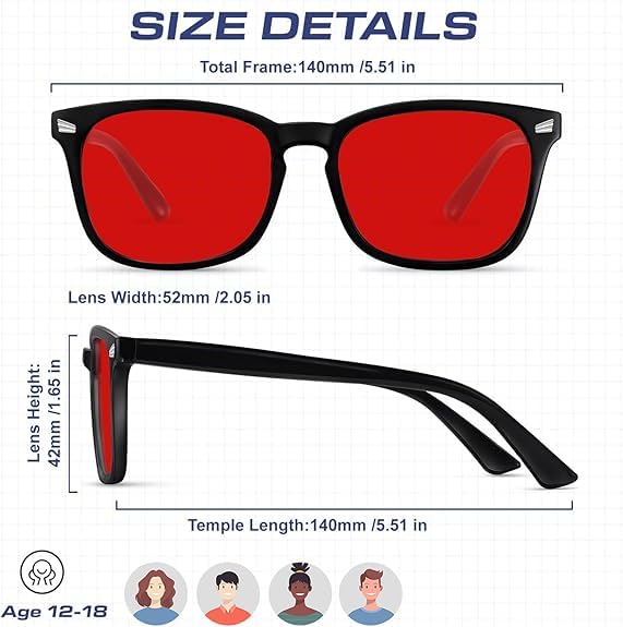 Image of Kids Blue Light Glasses for Girls Boys Teens Age 2-18, Anti Glare Computer Gaming Glasses for School & Screen Time