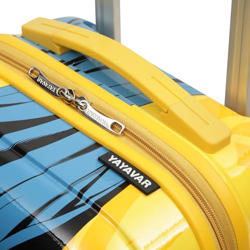 Image of YAYAVAR Batman Kids Trolley Suitcase - 45L | Hard-Sided Printed Luggage with 8 Wheels, Scratch Resistant, Lightweight Trolley Bag (50cm)