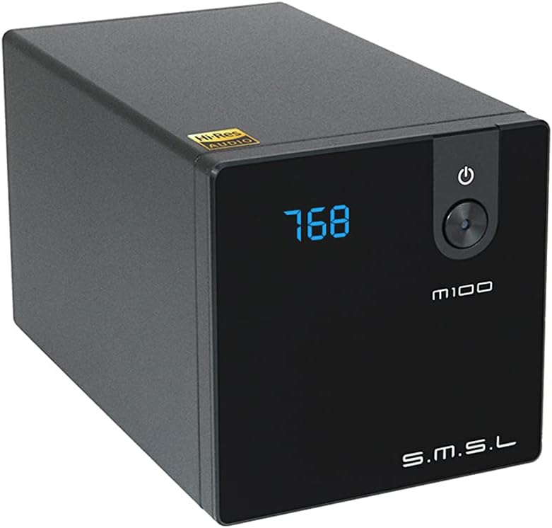 New Deal SMSL M100 USB DAC AK4452 DSD512 32Bit/768kHz Coaxial Optical OTG Input AUX Power Hifi Audio Decoder (Black)
