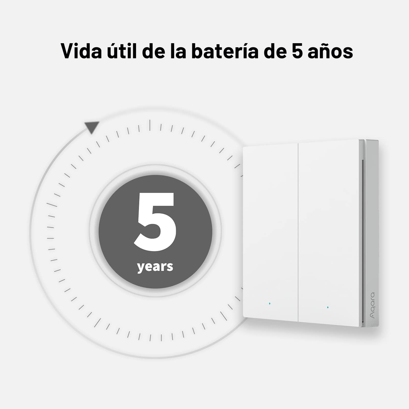 Aqara Interruptor Remoto Inalámbrico H1, Requiere AQARA HUB, Zigbee 3.0, sin Instalación, Mando a Distancia Configurable de 7 Funciones para Hogares Inteligentes, Compatible con Apple HomeKit e IFTTT