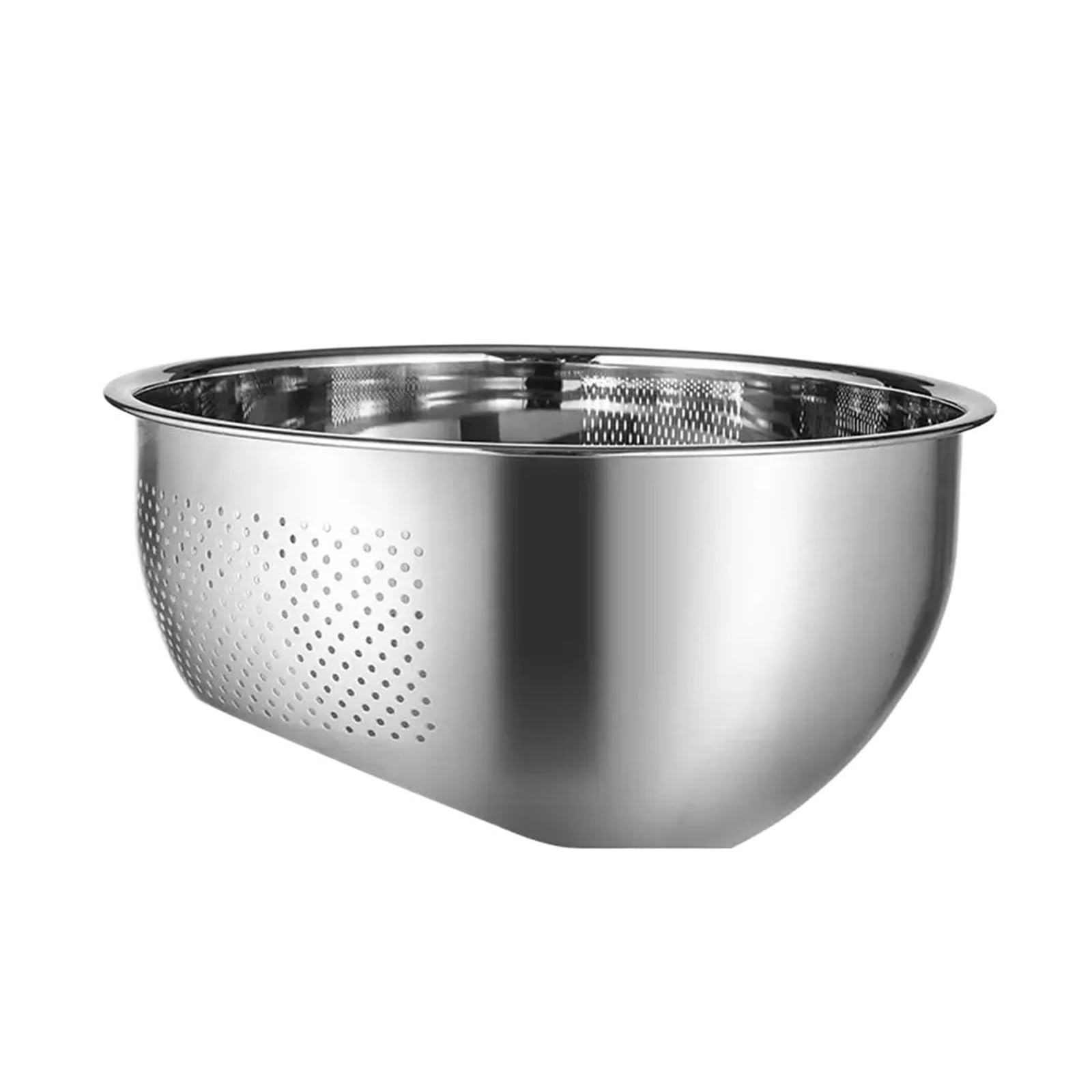 Cuenco para lavar arroz sin perder granos: acero inoxidable con escurridor