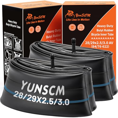 2-Pcs 28/29" Fat Bike Tubes 2.5/3.0 AV Schrader Valve