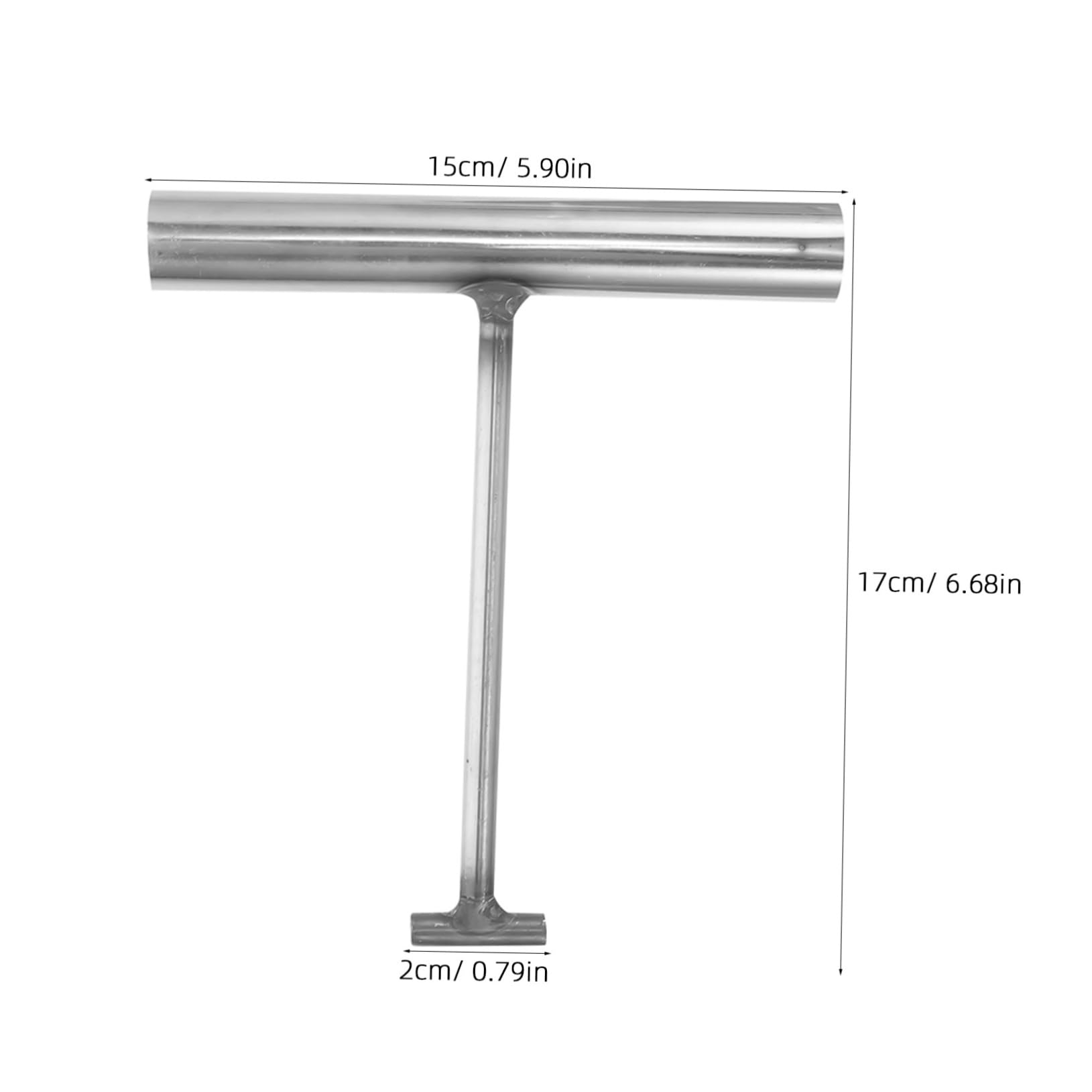 MUCKLILY T-Shaped Manhole Cover Lifting Hook Stainless Steel Roller Door Hook Well Lid Lifting Hook Sewer Lid Hook Manhole Remover Tool