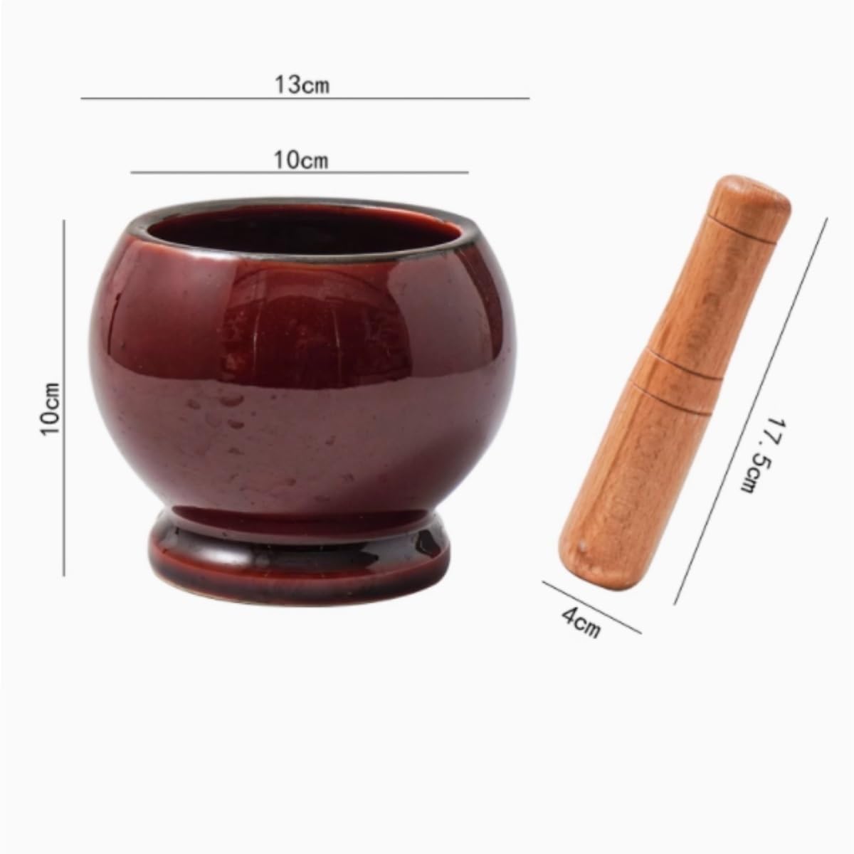 Moździerz i Tłuczek Ceramiczny Moździerz Do Czosnku, Domowy Ręczny Tłuczek, Wielofunkcyjny Zestaw Młynków I Tłuczków Zestaw Kuchenny