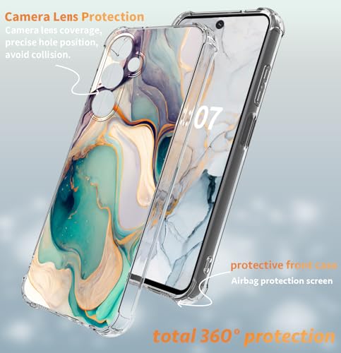 CLATUK for Samsung Galaxy a15 5G Case [Marble Slim]+[Anti-Drop Shockproof Protective] Soft TPU Women Stylish Phone Covers 6.5 Inch - image 3
